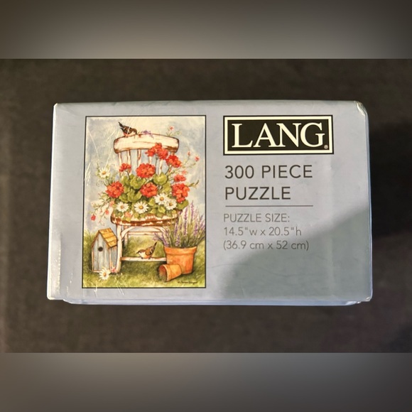 JIGSAW PUZZLE "GERANIUM CHAIR" SUSAN WINGET ART BY LANG 300 PCS 14.5X20.5 - Picture 3 of 6